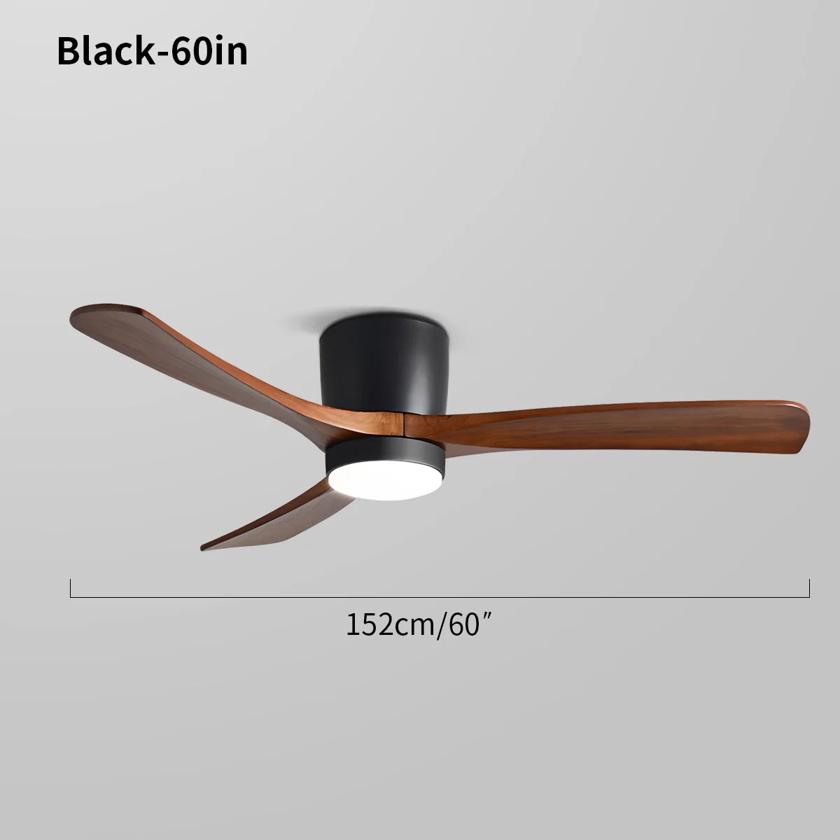 Feyran Large Low Profile Ceiling Fan with Light