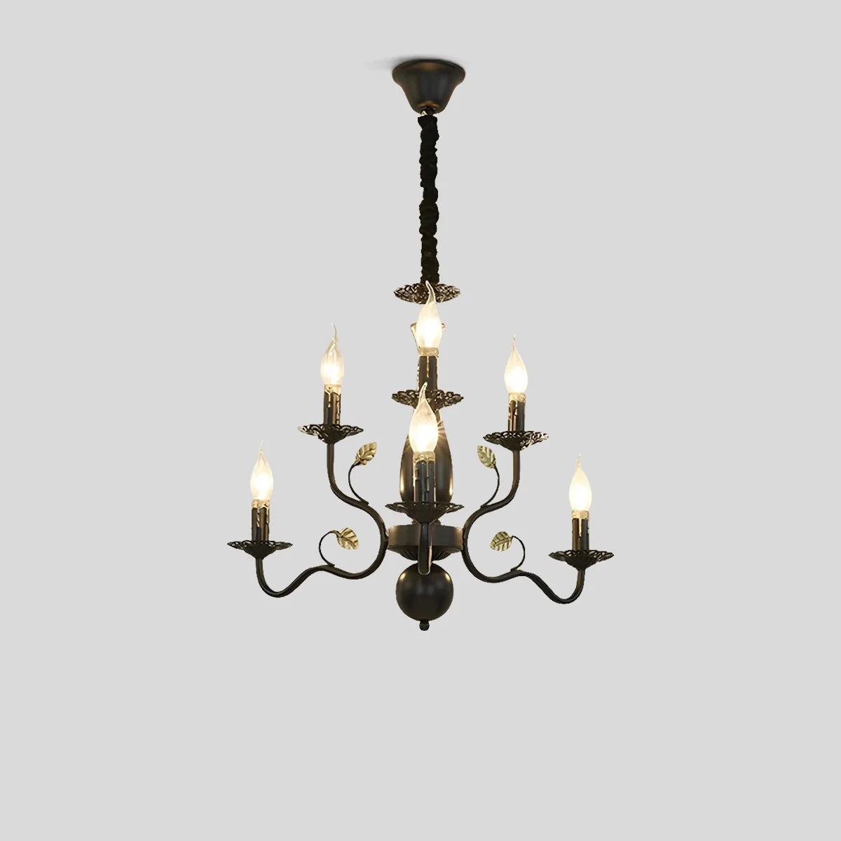 Feyran Double Layered Candle Chandelier for Dining Room