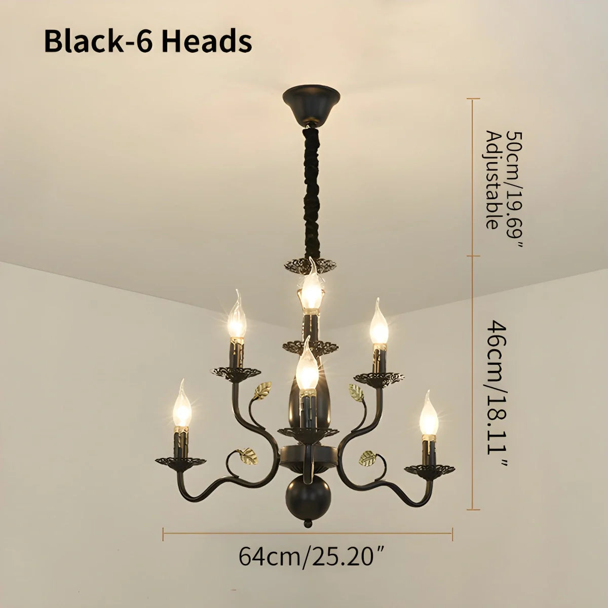 Feyran Double Layered Candle Chandelier for Dining Room