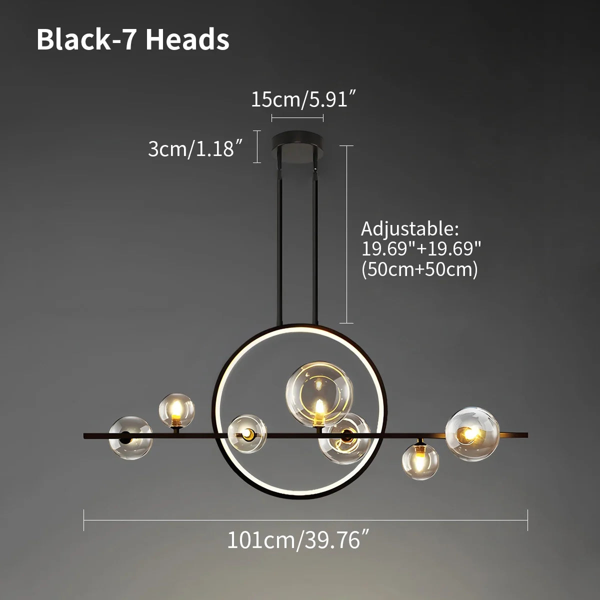Feyran Archipelago Modern Glass Ball Chandelier
