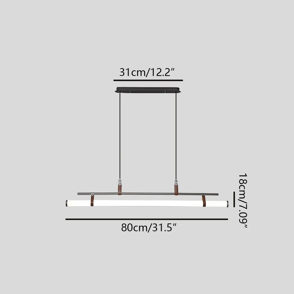 Feyran Solin Linear LED Pendant Light for Dining Area