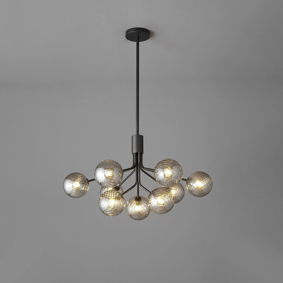 Feyran All Copper Magic Bean Glass Chandelier