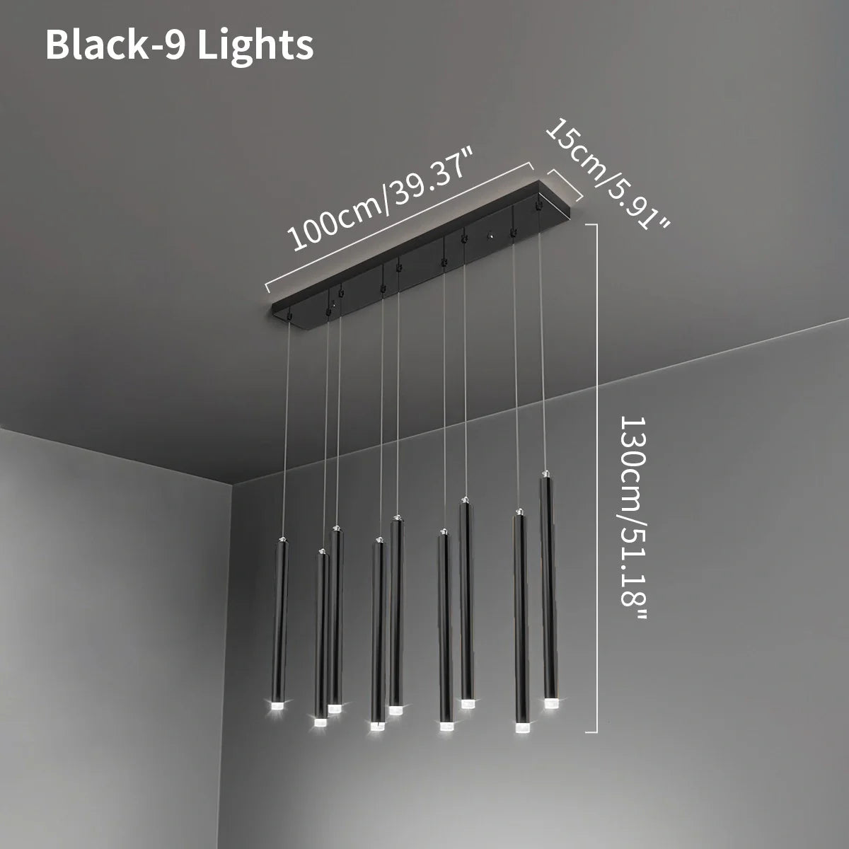 Feyran Modern Luxury Large Long Cylindrical Chandelier