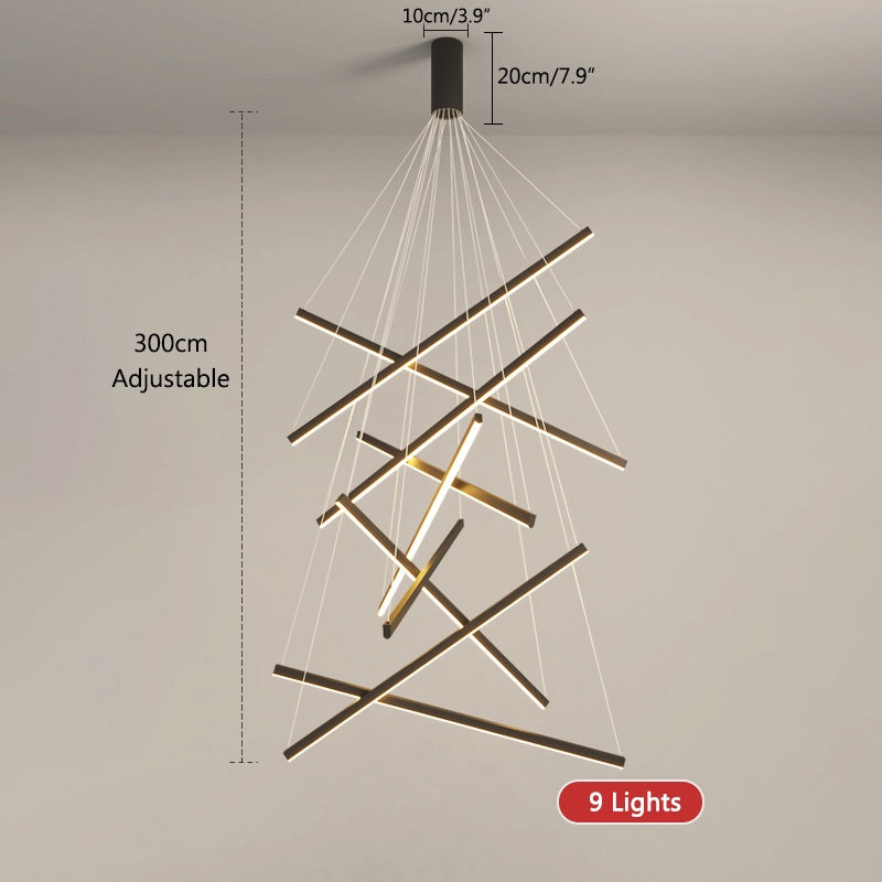 Feyran Custom Multi Light Sticks LED Chandelier