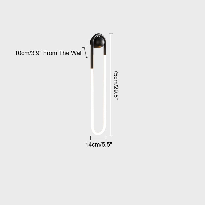 Feyran Oval Brass Wall Sconce for Living Room