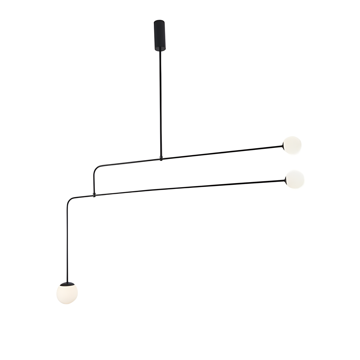 Feyran Minimalist Linear Metal Chandelier