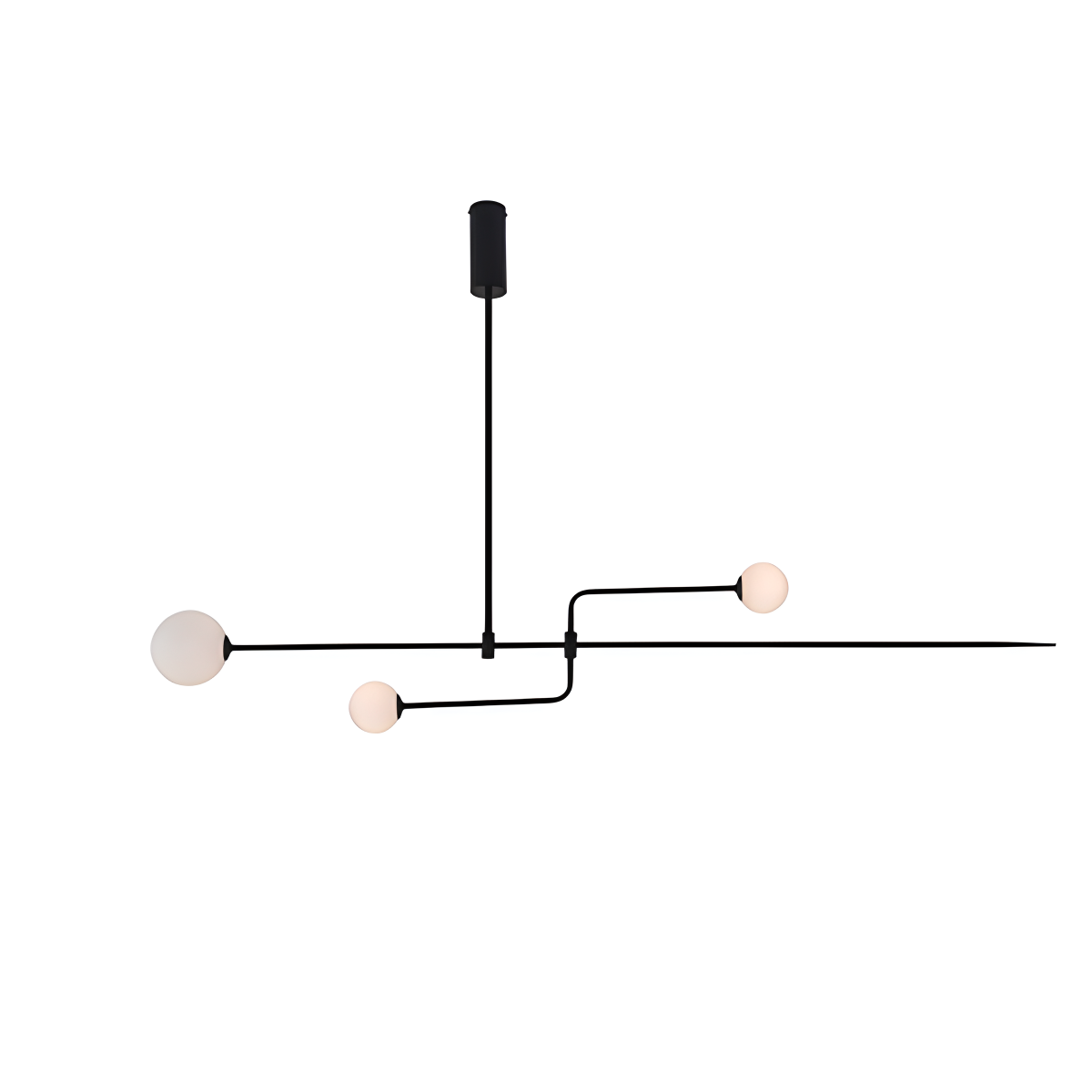 Feyran Minimalist Linear Metal Chandelier