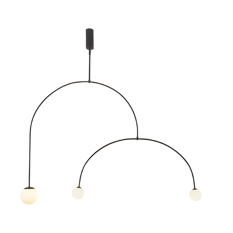 Feyran Minimalist Linear Metal Chandelier