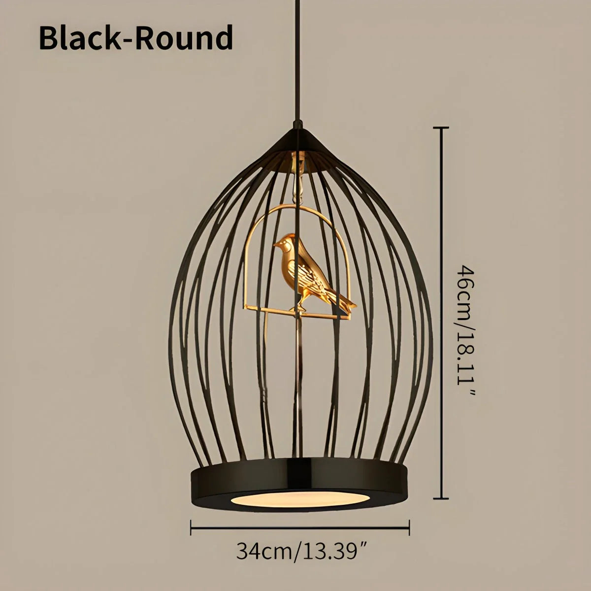 Feyran Creative Birdcage Pendant Light for Living Room