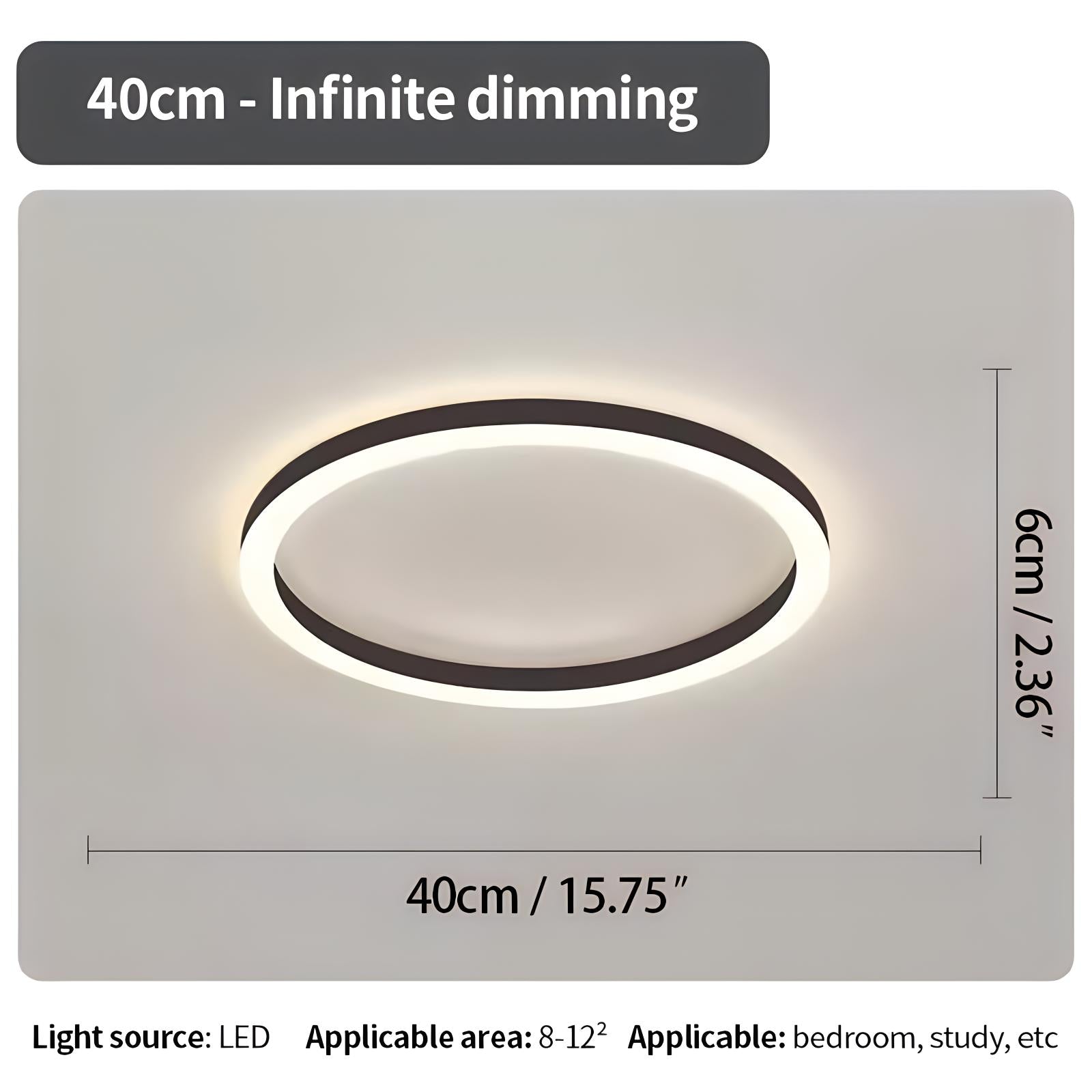 Feyran Nordic Circular LED Ceiling Lamp for Bedroom