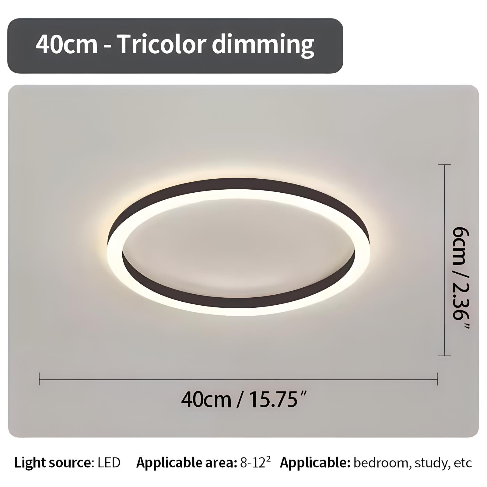 Feyran Nordic Circular LED Ceiling Lamp for Bedroom