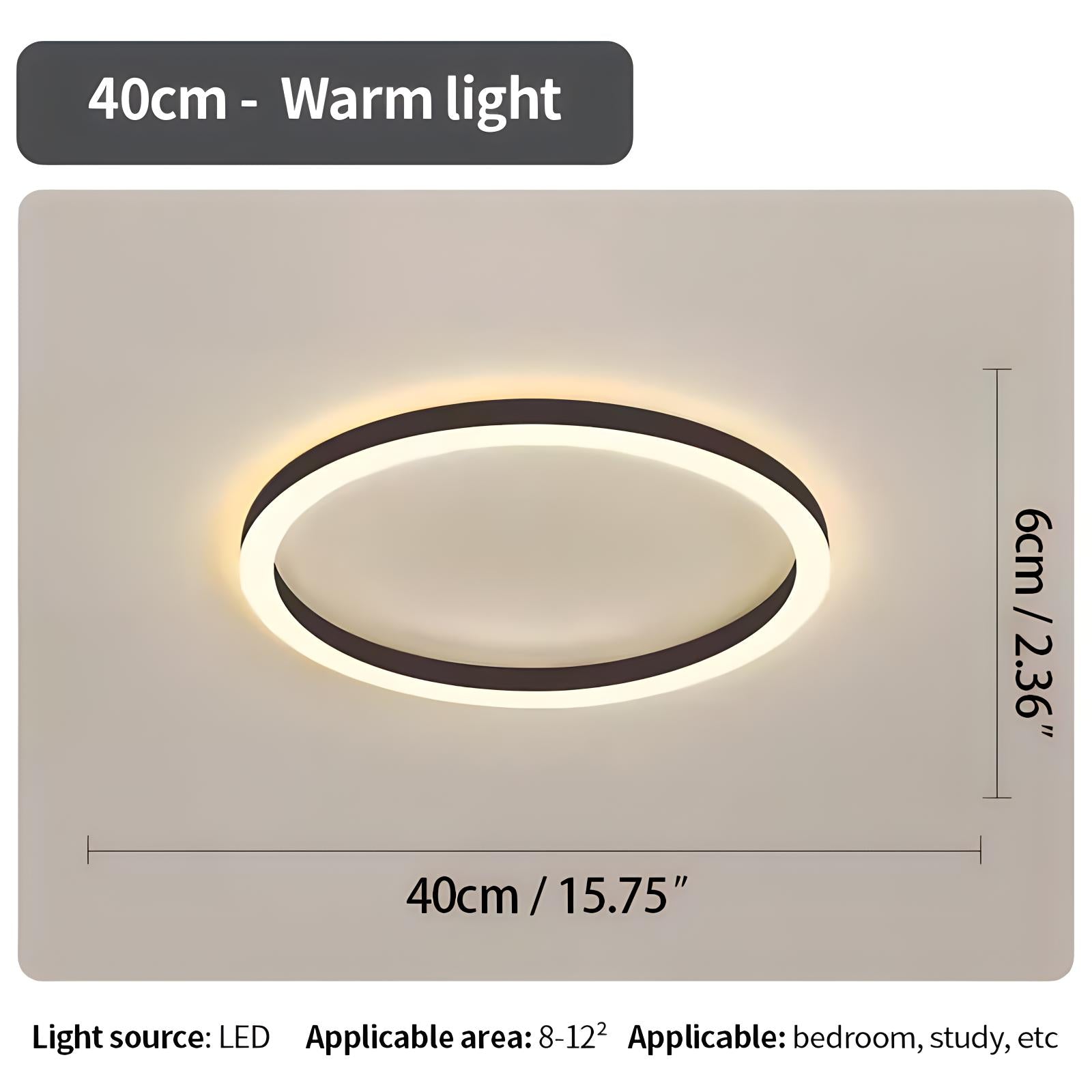 Feyran Nordic Circular LED Ceiling Lamp for Bedroom