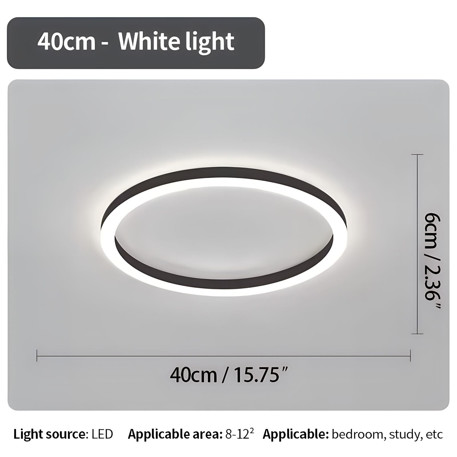 Feyran Nordic Circular LED Ceiling Lamp for Bedroom