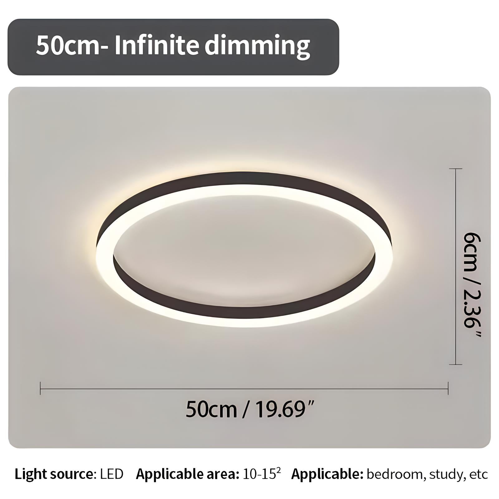 Feyran Nordic Circular LED Ceiling Lamp for Bedroom