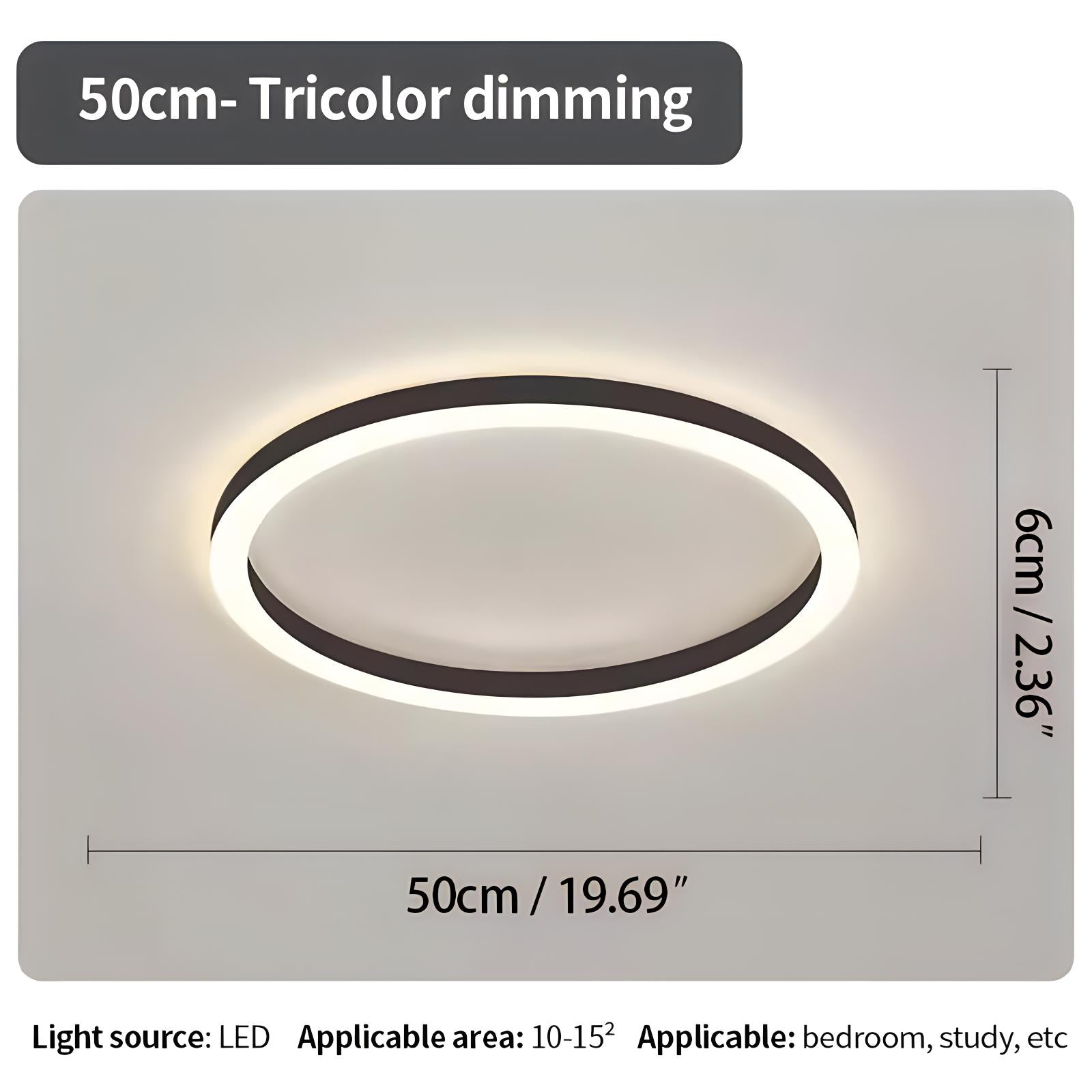 Feyran Nordic Circular LED Ceiling Lamp for Bedroom