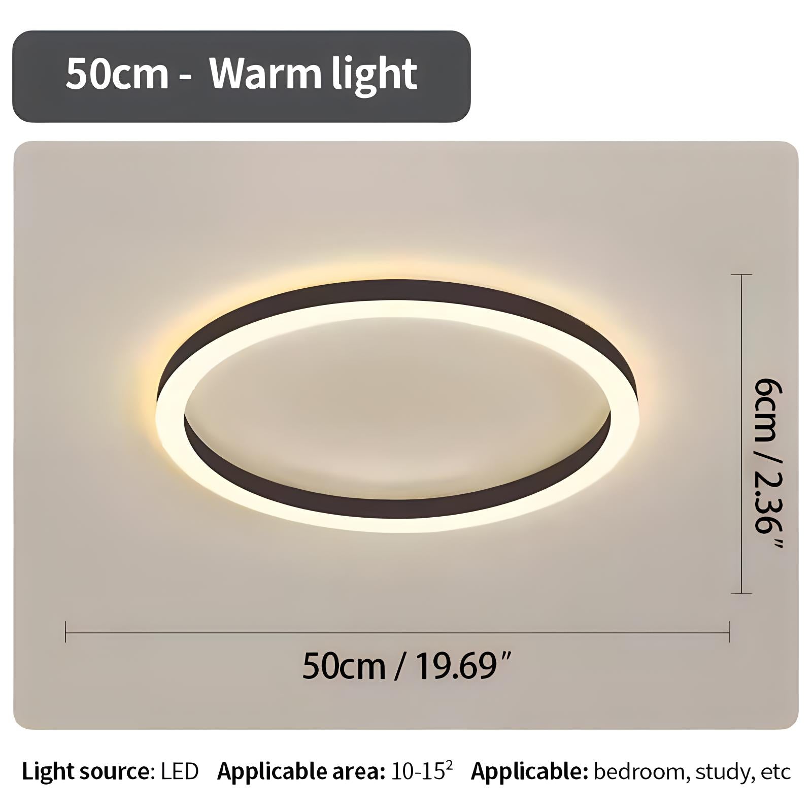 Feyran Nordic Circular LED Ceiling Lamp for Bedroom