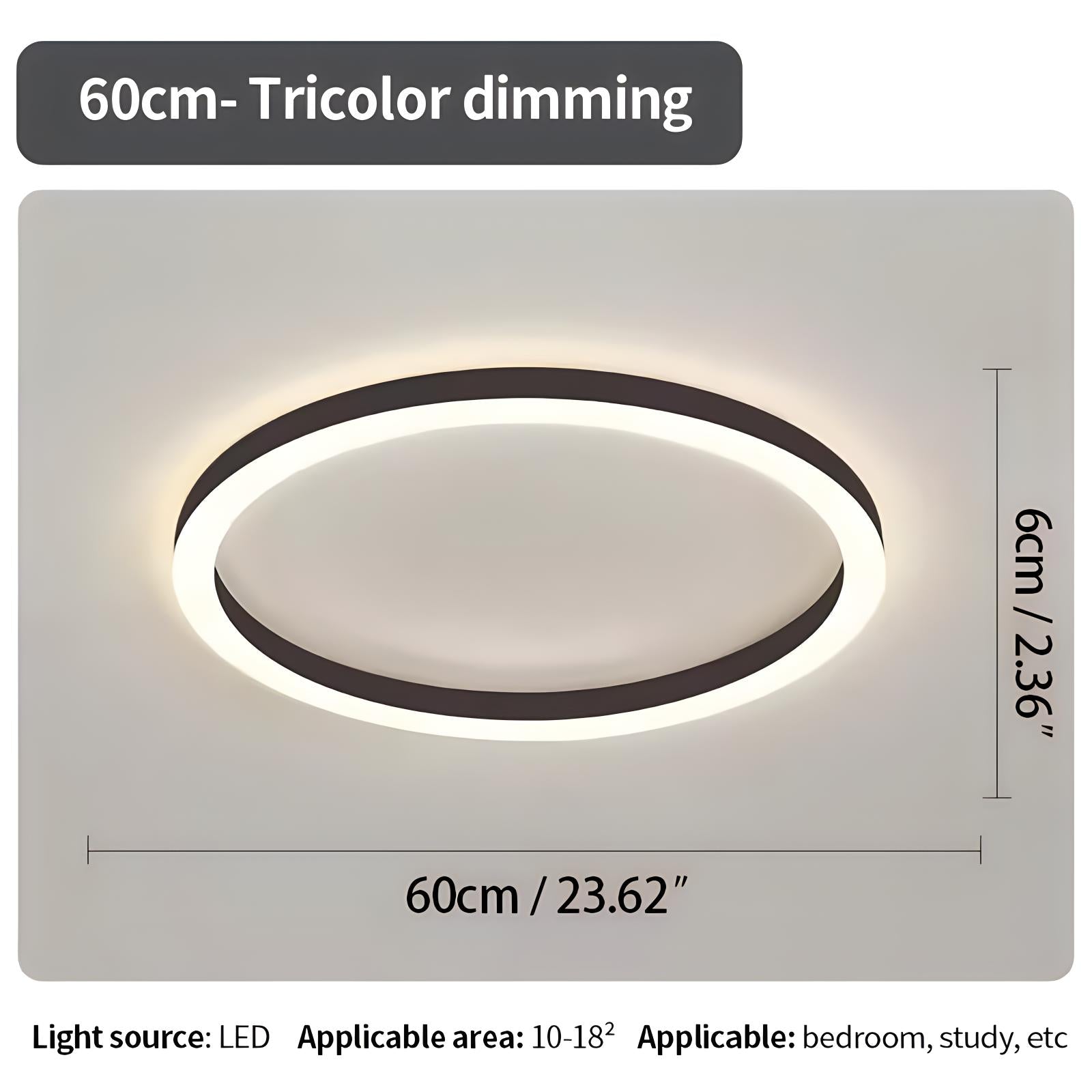 Feyran Nordic Circular LED Ceiling Lamp for Bedroom