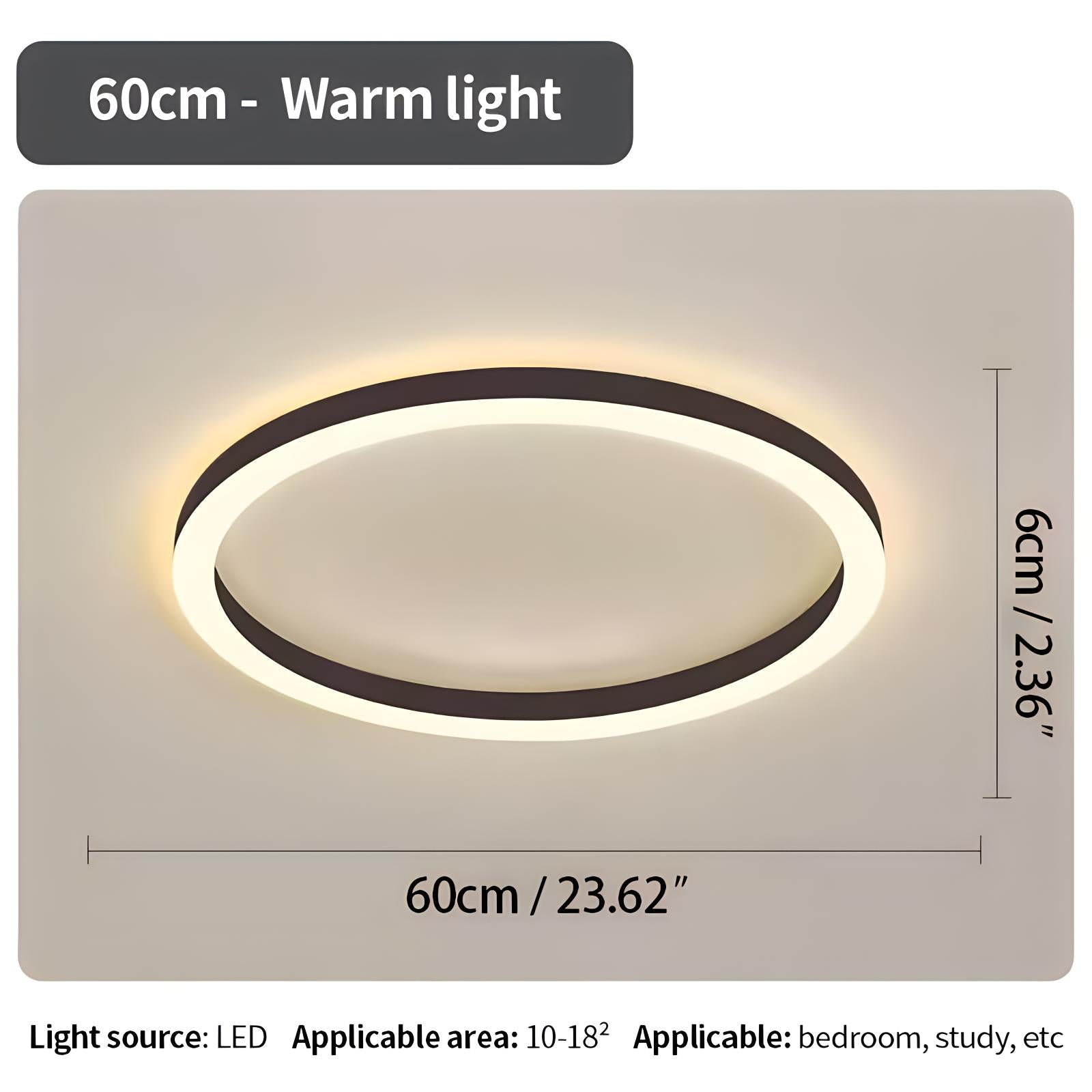 Feyran Nordic Circular LED Ceiling Lamp for Bedroom