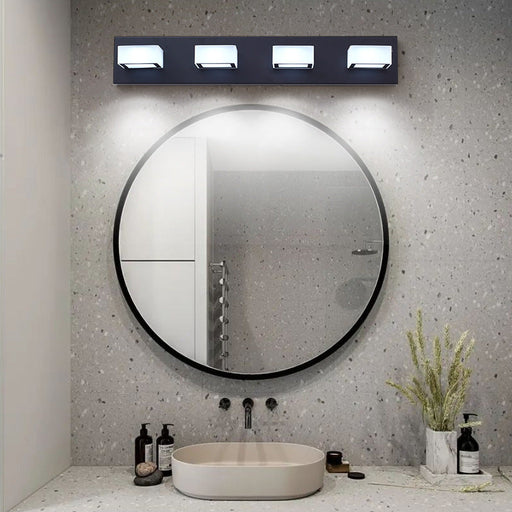 Black LED Modern Vanity Light - Bathroom | Feyran
