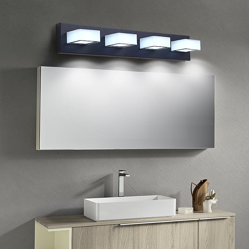 Black LED Modern Vanity Light - Bathroom | Feyran