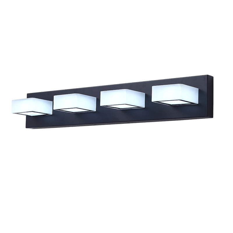 Black LED Modern Vanity Light - White Background | Feyran
