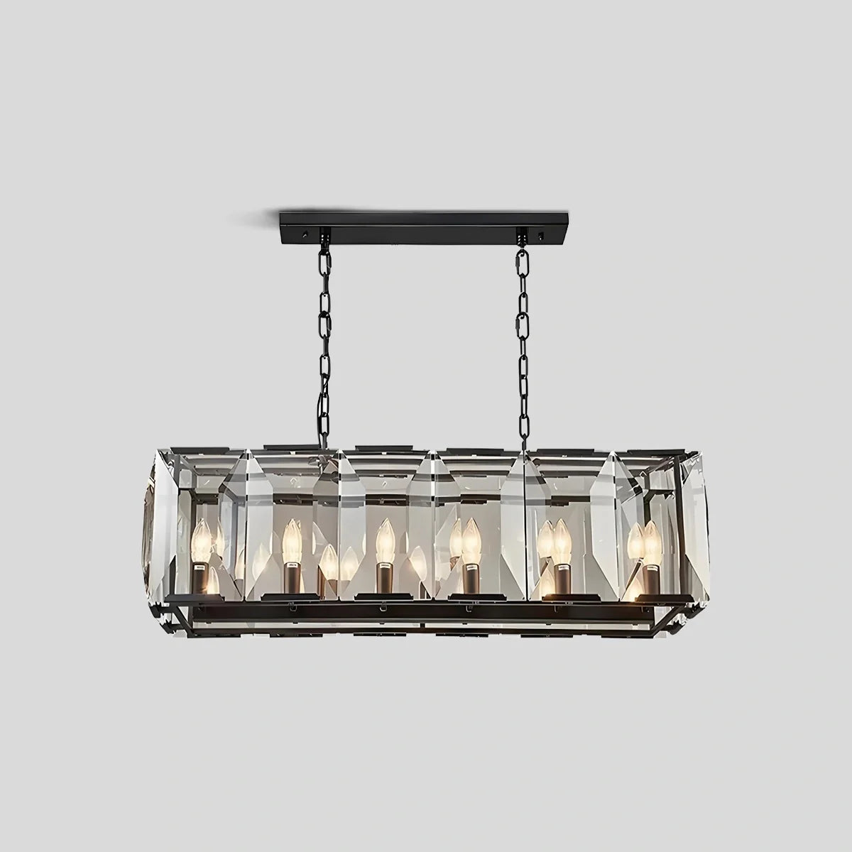 Feyran Rectangular Glass Chandelier