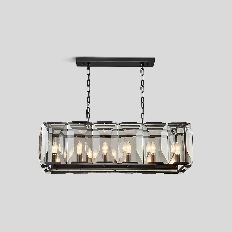Feyran Rectangular Glass Chandelier