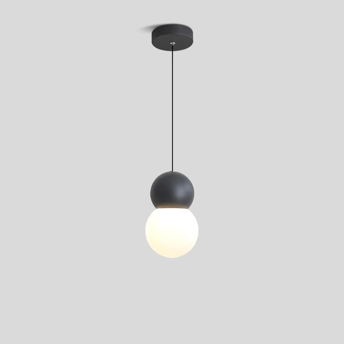 Feyran Cream Style Globe Pendant Light Small Bedside Lamp