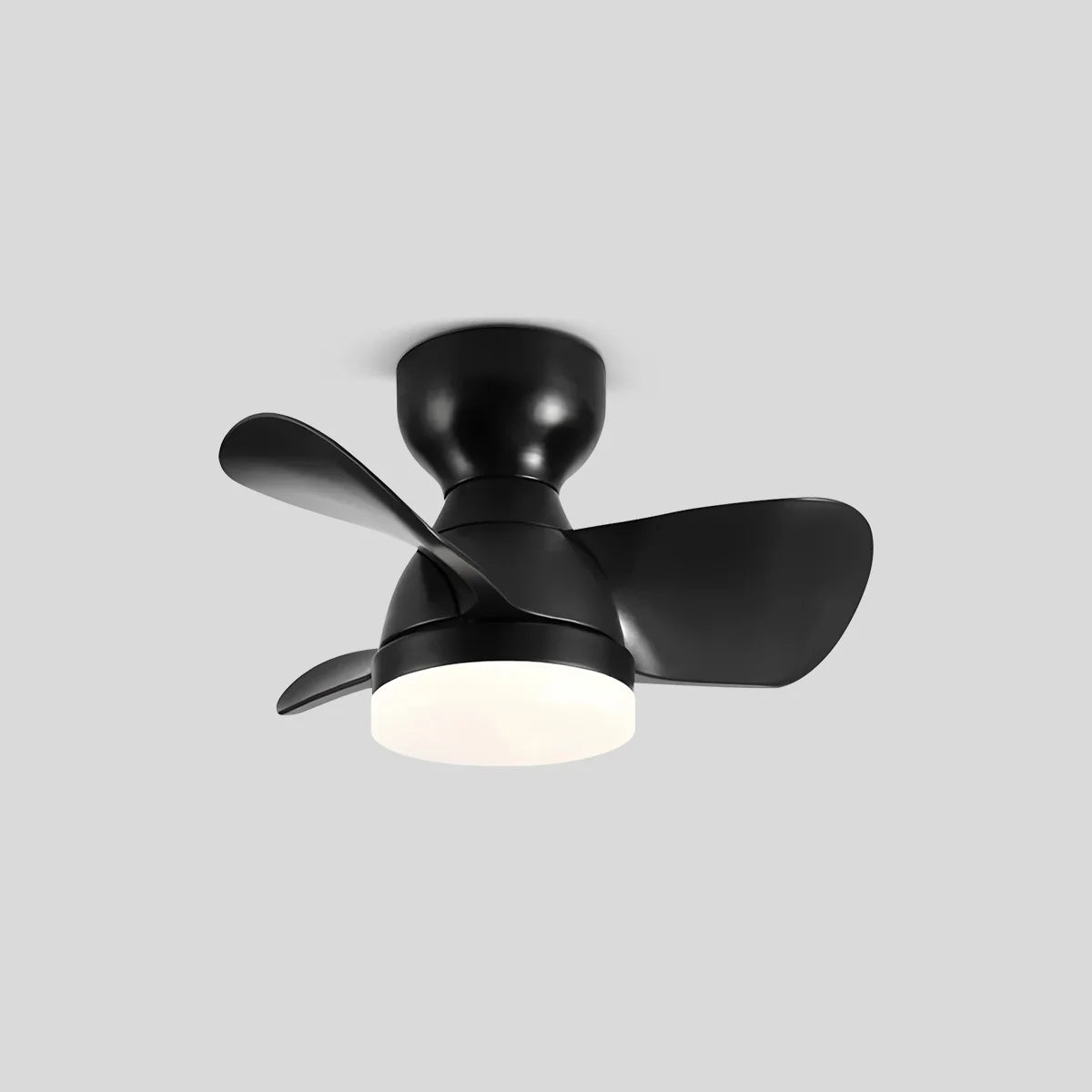 Feyran Small Flush Mount Ceiling Fan with Light
