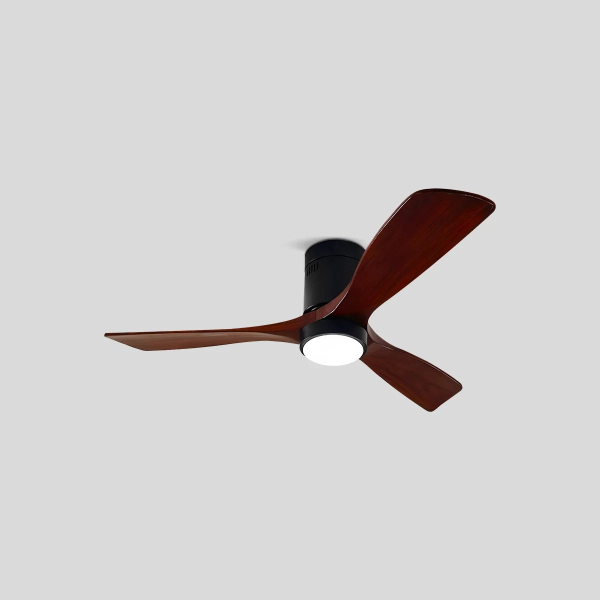Feyran Mid-century Modern Hugger Ceiling Fan Lamp