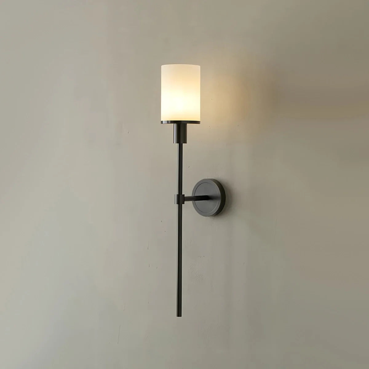 Feyran Alabaster Pillar Candle Wall Sconce