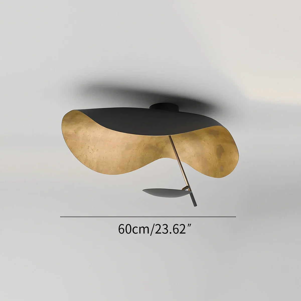 Feyran Sculptural Waveform Ceiling Light for Living Room