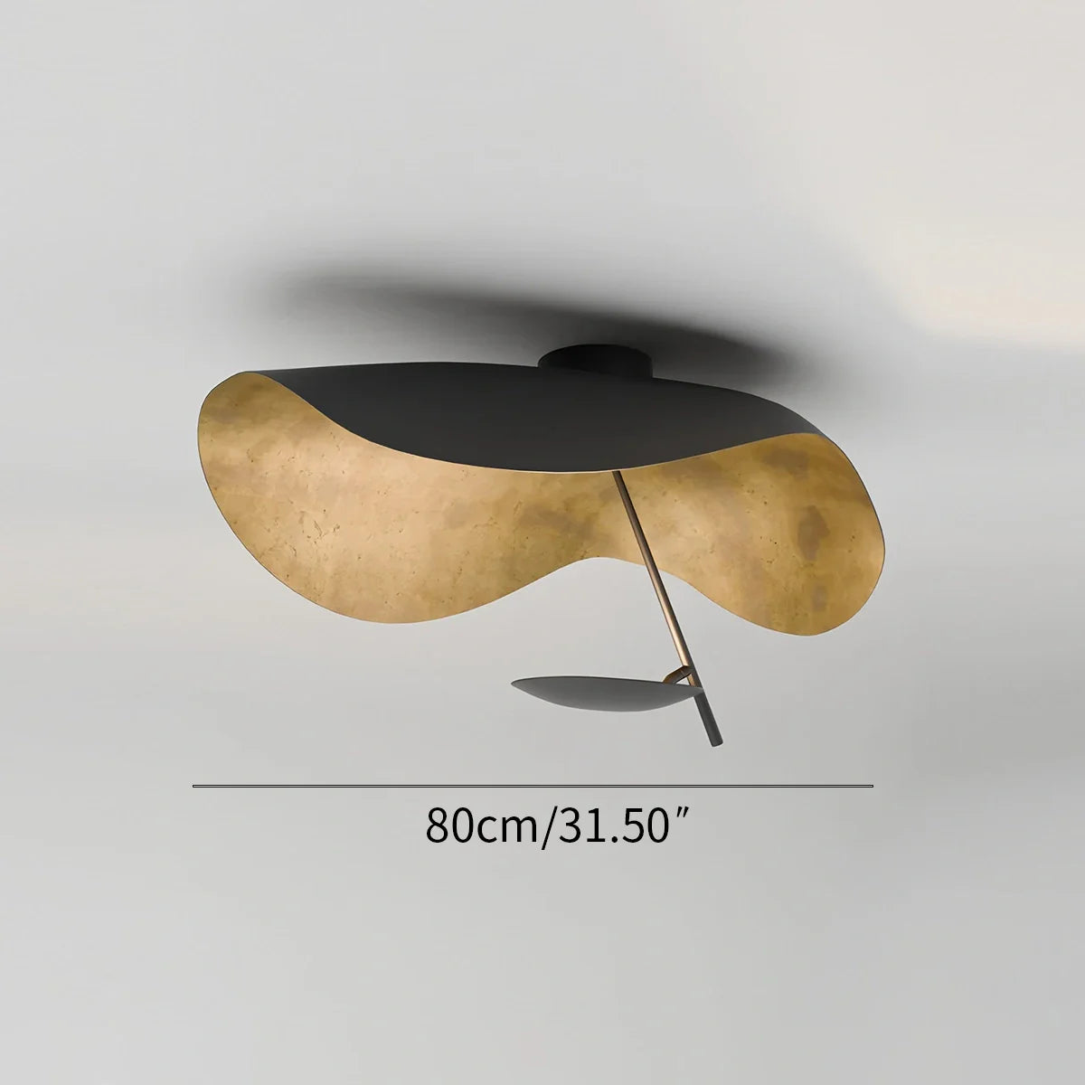 Feyran Sculptural Waveform Ceiling Light for Living Room
