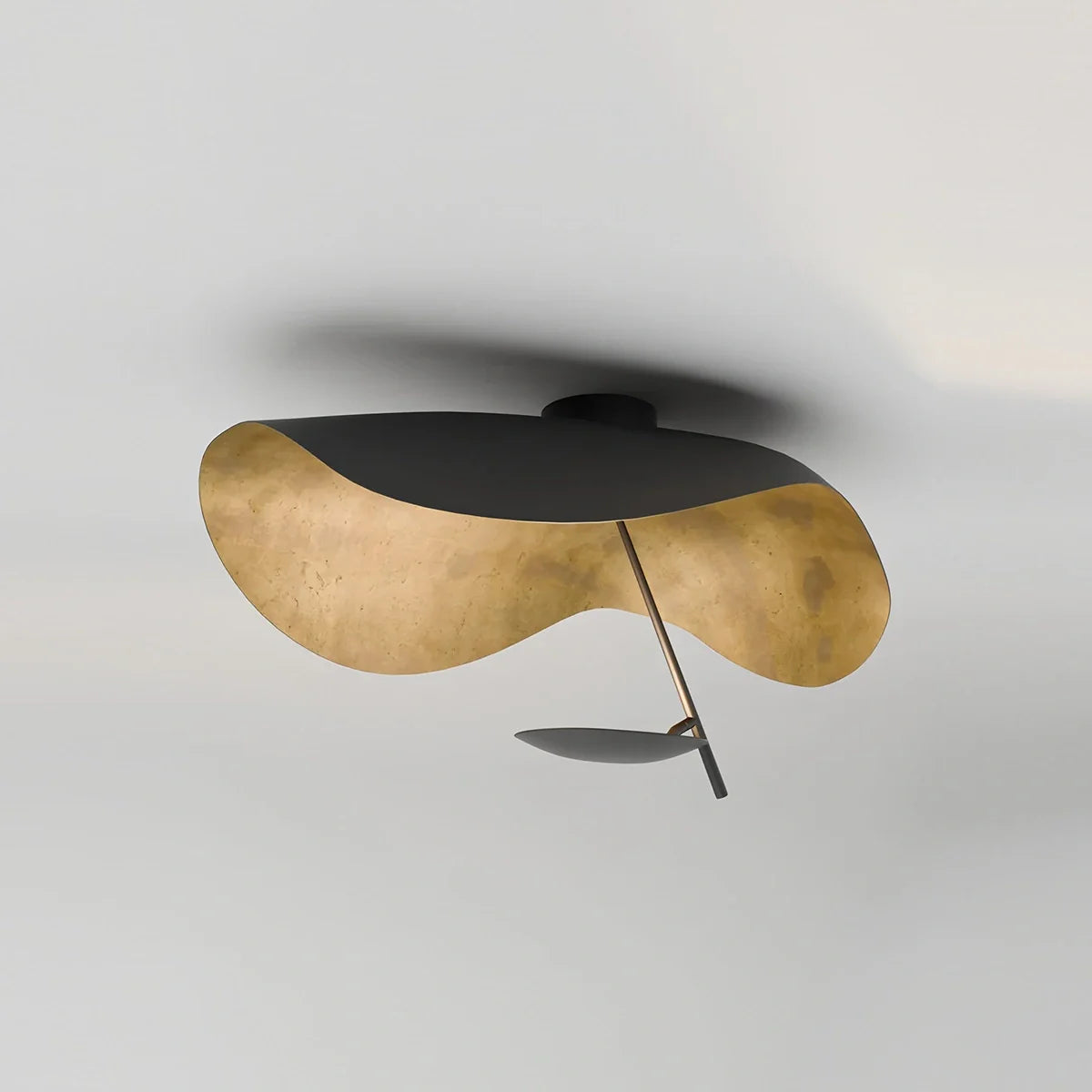 Feyran Sculptural Waveform Ceiling Light for Living Room