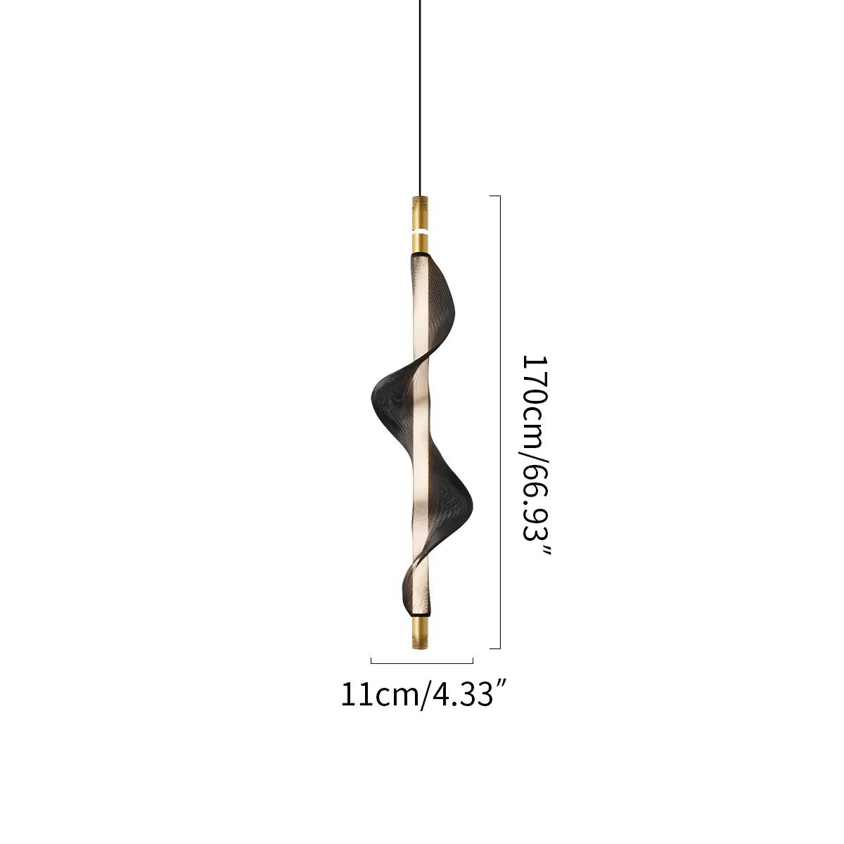 Feyran Nordic Art Twisted Mesh Pendant Light