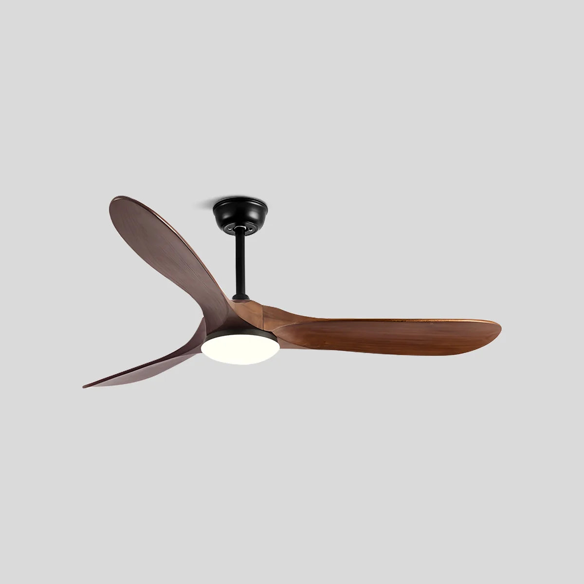Feyran Nordic Solid Wood Ceiling Fan with Light