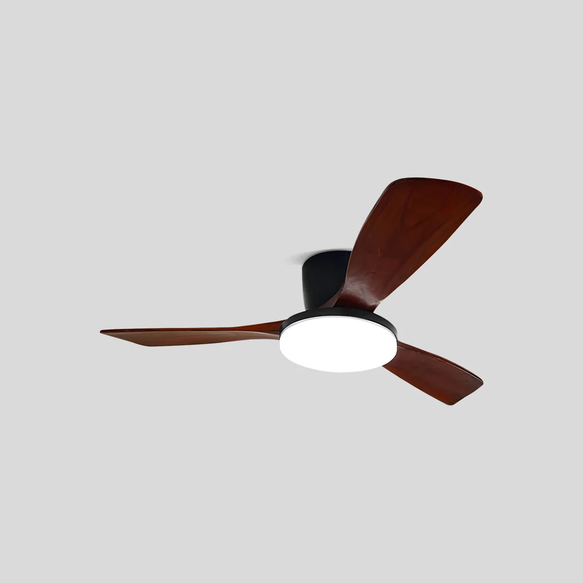 Feyran 3 Wood Blade Low Profile Ceiling Fan Lamp