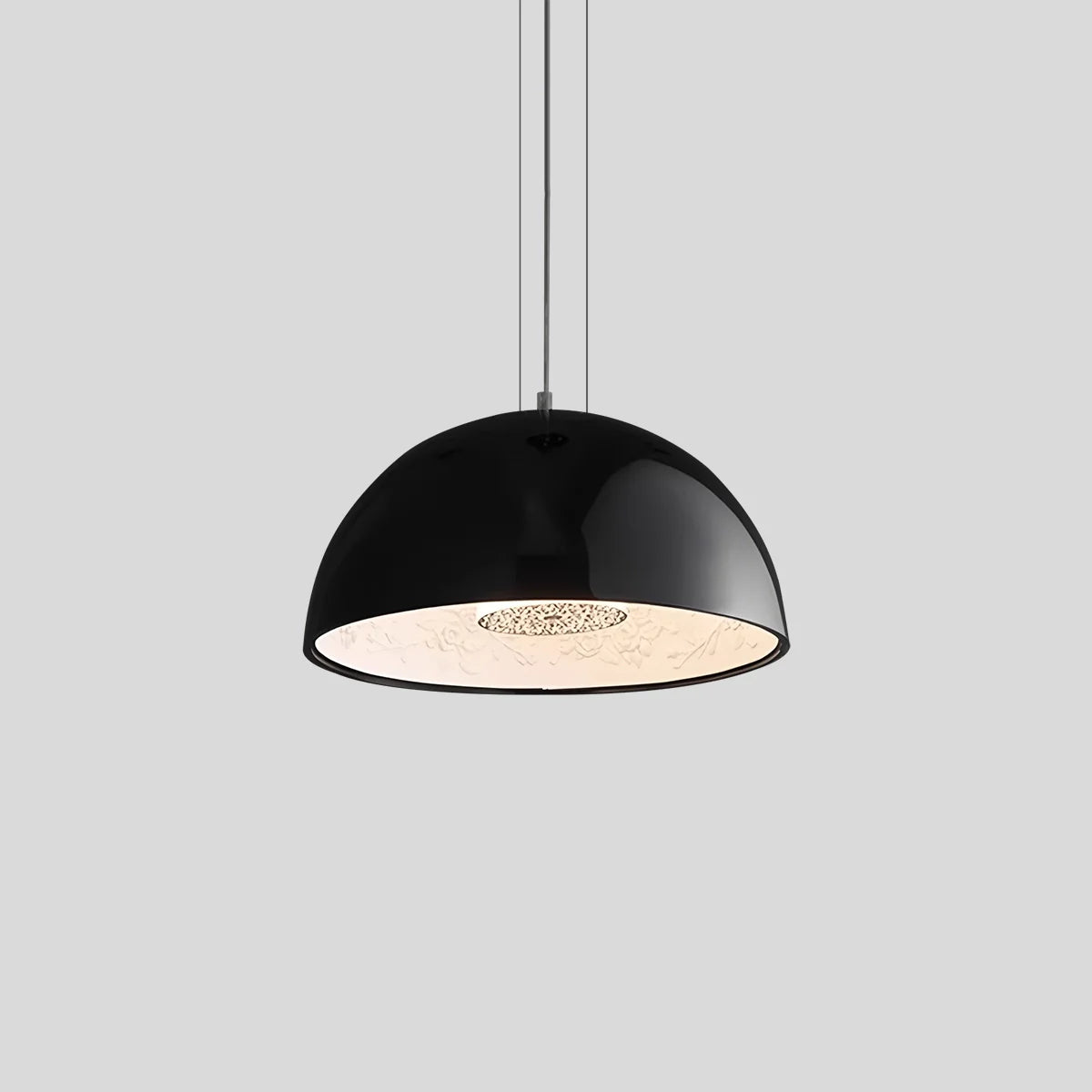 Feyran Italian Semi-Circular Gypsum Relief Pendant Light