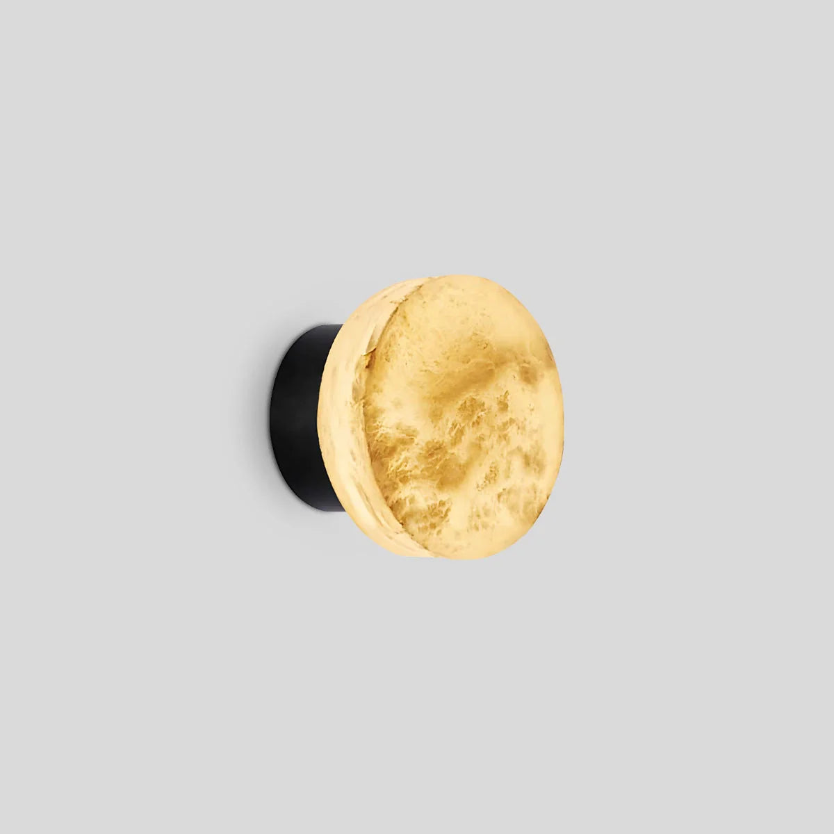 Feyran Simple Round Spanish Alabaster Wall Light for Hallway