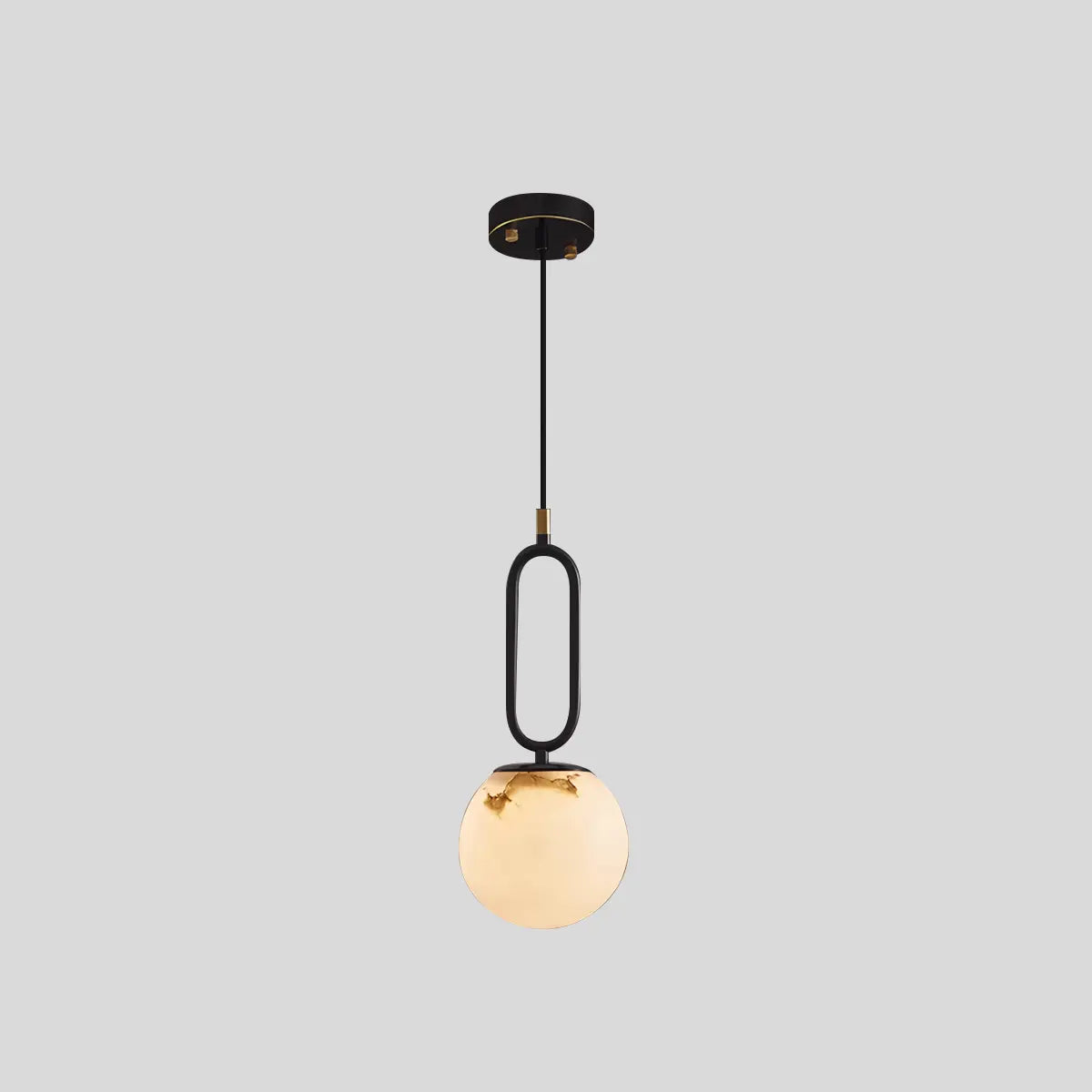 Feyran Gong Alabaster Globe Pendant Light for Bedroom