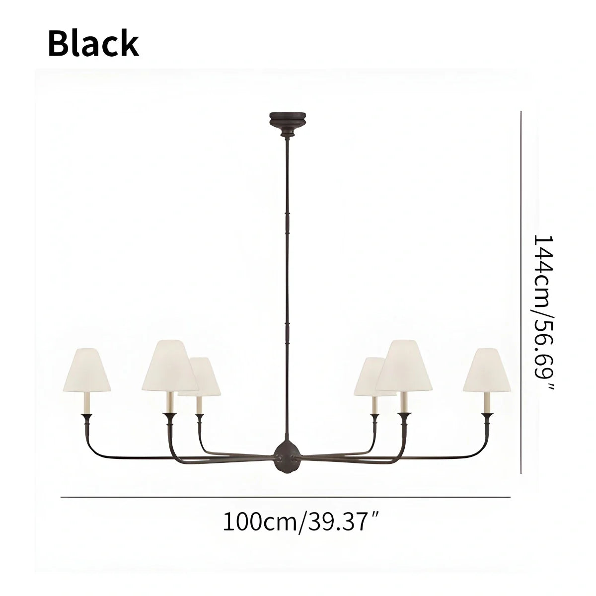 Feyran Vintage Retro Metal Chandelier