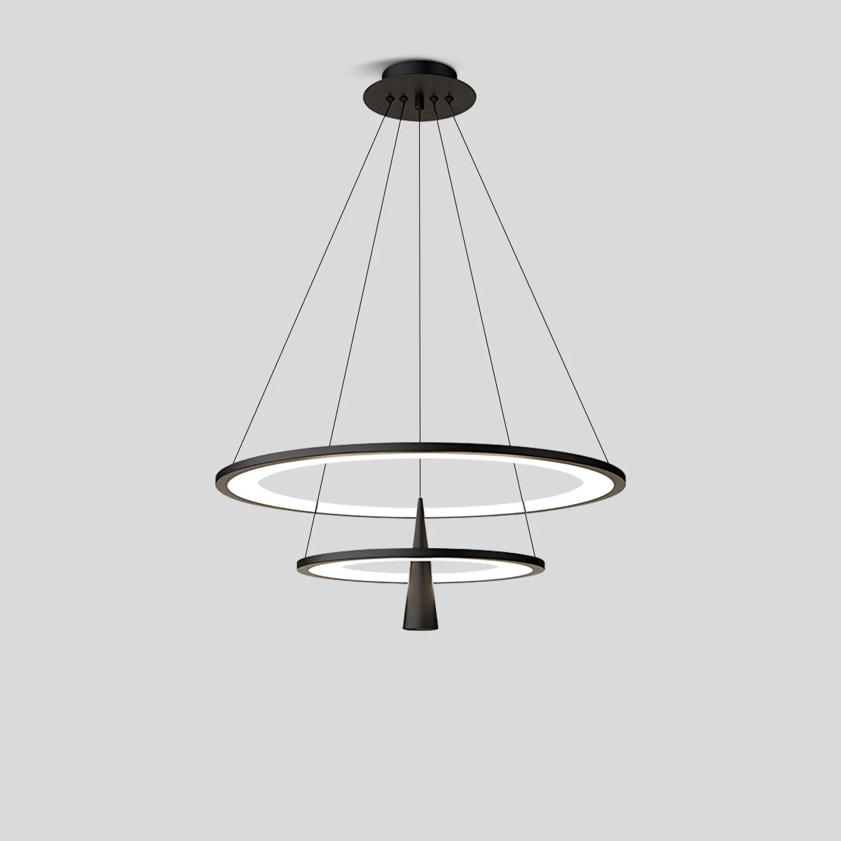 Acrylic Double Layer Pendant Light for Living Room