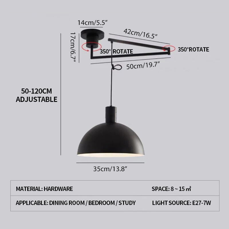 Feyran Bauhaus Creative Rocker Glass Pendant Light