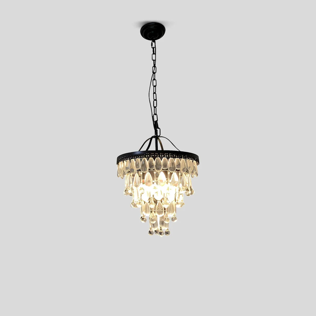 Feyran Droplet Crystal Chandelier for Dining Room