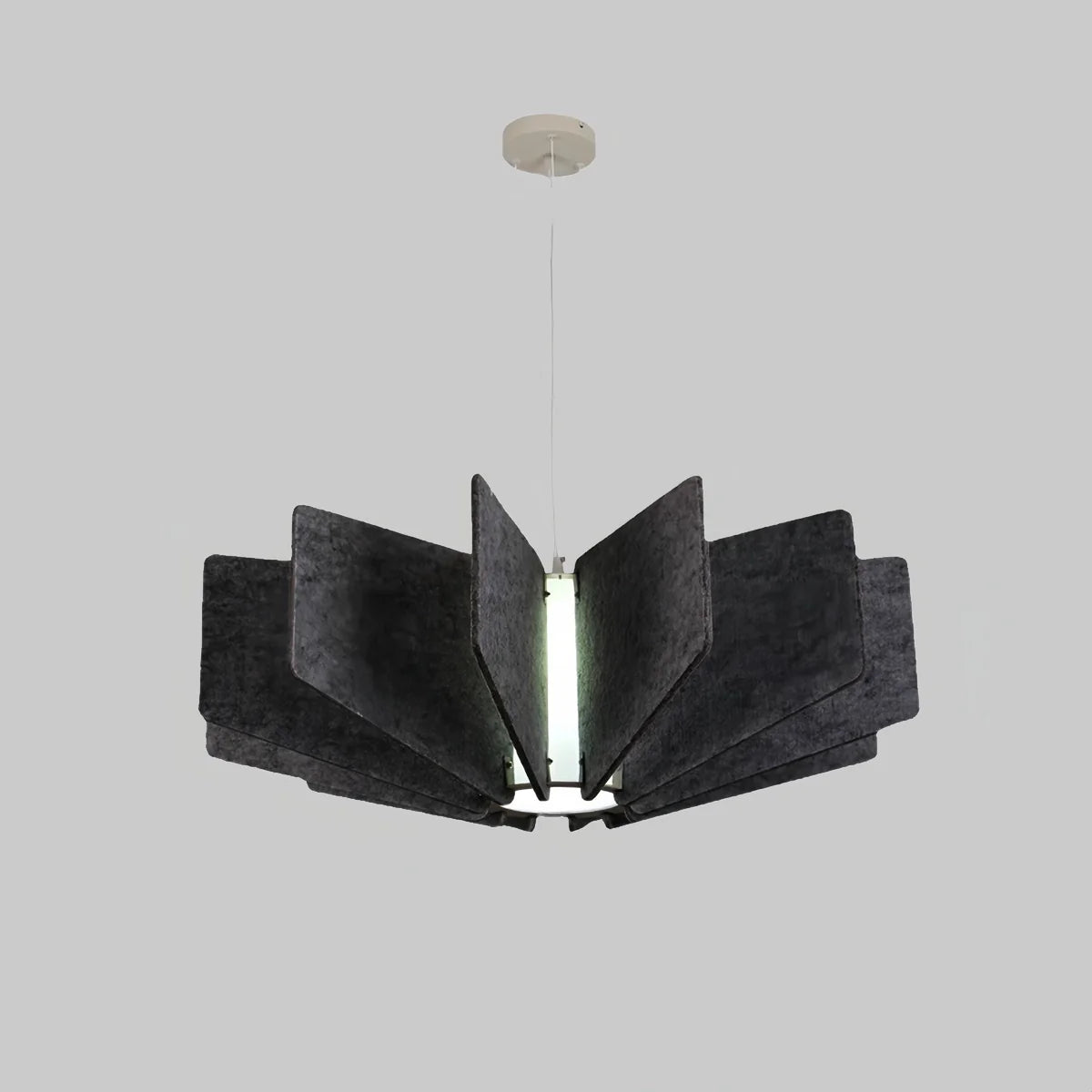 Feyran Wing Panel Acoustic Pendant Light for Living Room
