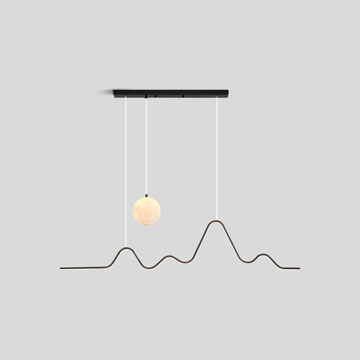 Feyran Louise Minimalist Wavy Pendant Light for Dining Room
