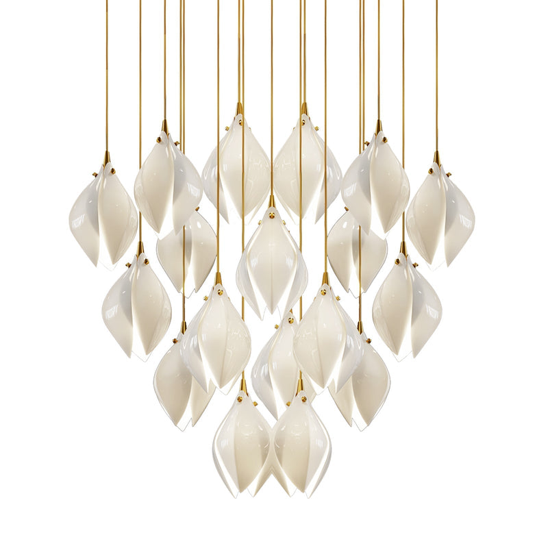 Galaxy Celeste Flora Crystal Spiral Chandelier