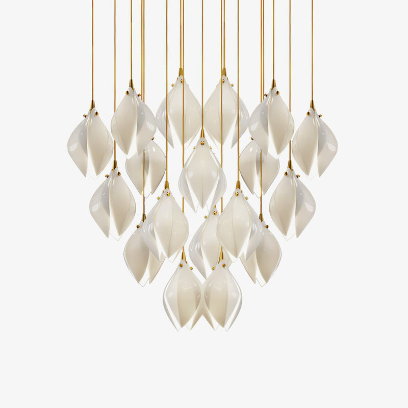 Galaxy Celeste Flora Crystal Spiral Chandelier