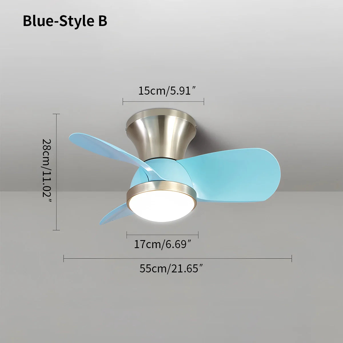 Feyran Simple Ceiling Fan Light for Children's Room