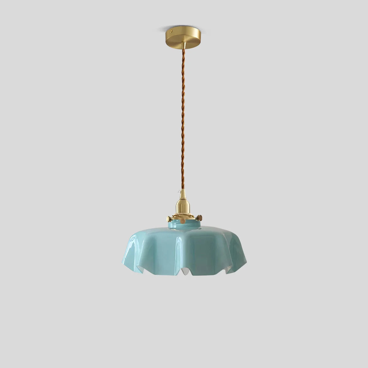 Feyran Retro Coloured Glass Pendant Light for Kitchen